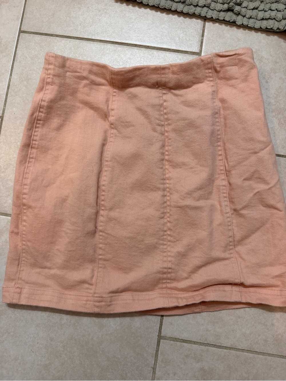 Altar'd State Peach Paneled Mini Skirt